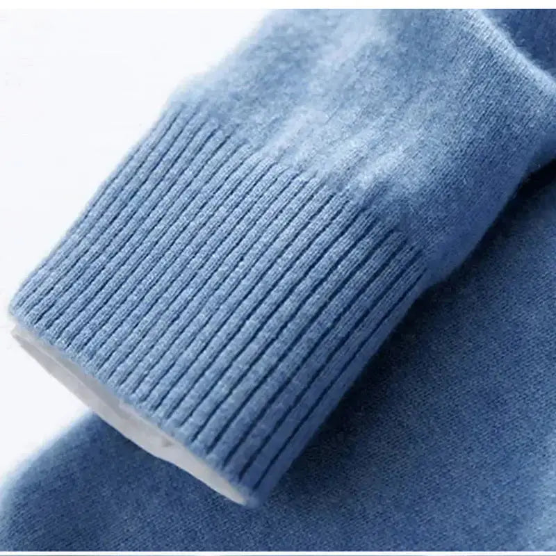 Fashion Men's Sweaters Casual Slim Fit Basic V Neck Knitted Sweater Pullover Male Autumn Winter Warm Knitwear Tops Mens Clothes