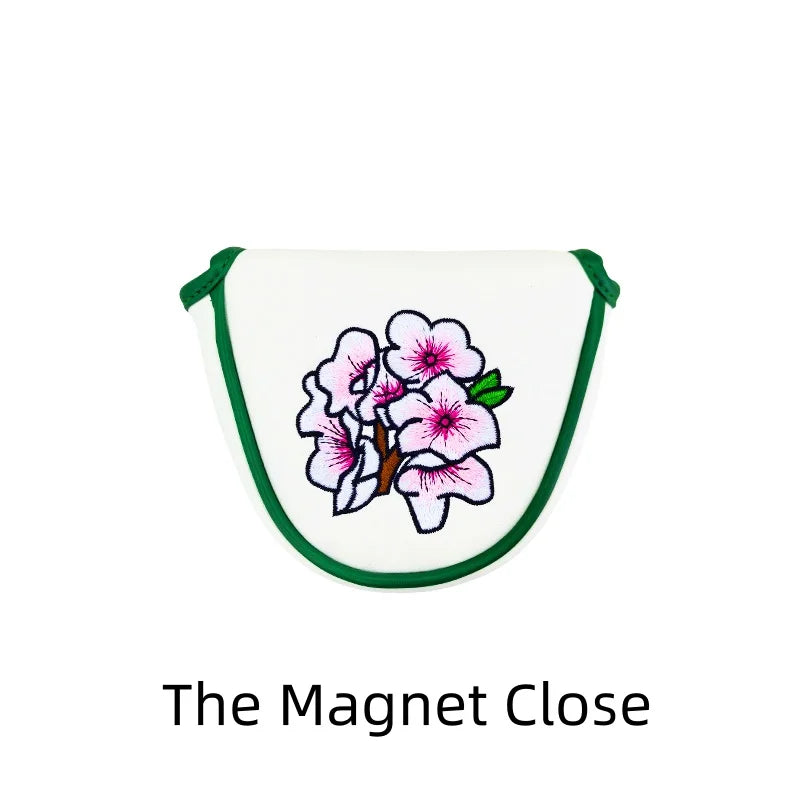 Flower embroidery Golf Club #1 #3 #5 Wood Head covers Driver Fairway Woods Cover Putter Headcover