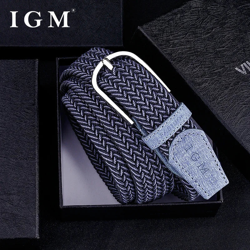 Men Belt  Woven No Holes Needle Buckle Belt for Men Canvas Student Military Training Pants Belt for Versatile Jeans