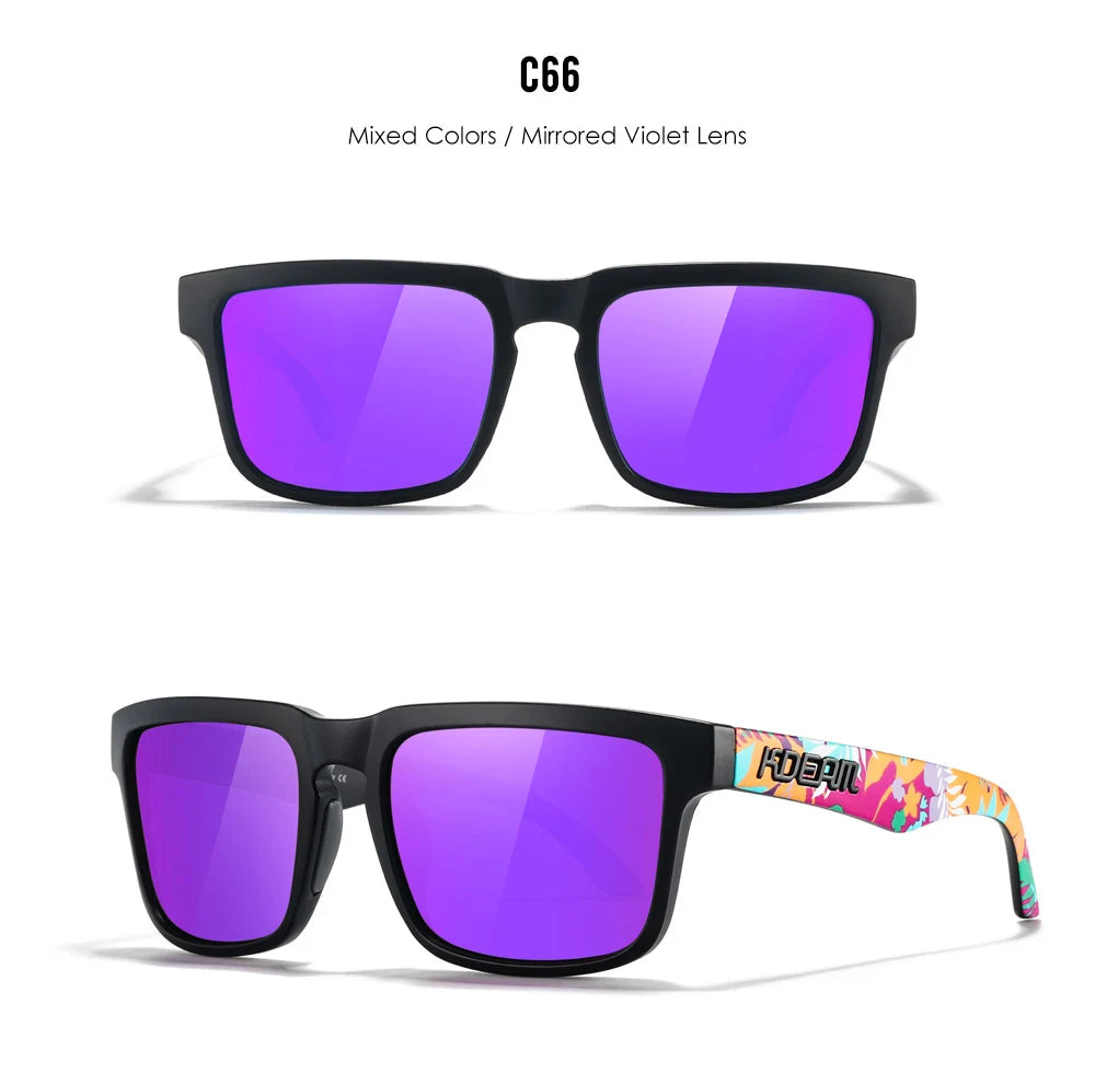 New KDEAM Square Men Polarized Sunglasses For Women Outdoor Sports Activities Glasses Fishing Golfing Eyeglasses With Package