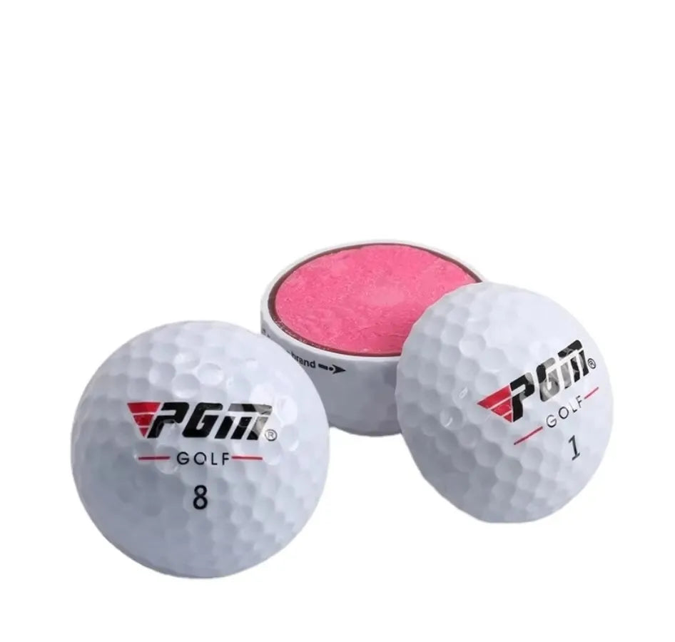 Golf Balls PGM Practice Hardness Outdoor Sport Driving Range Lightweight Synthetic Rubber Golf Three-Layer Competition Balls Set