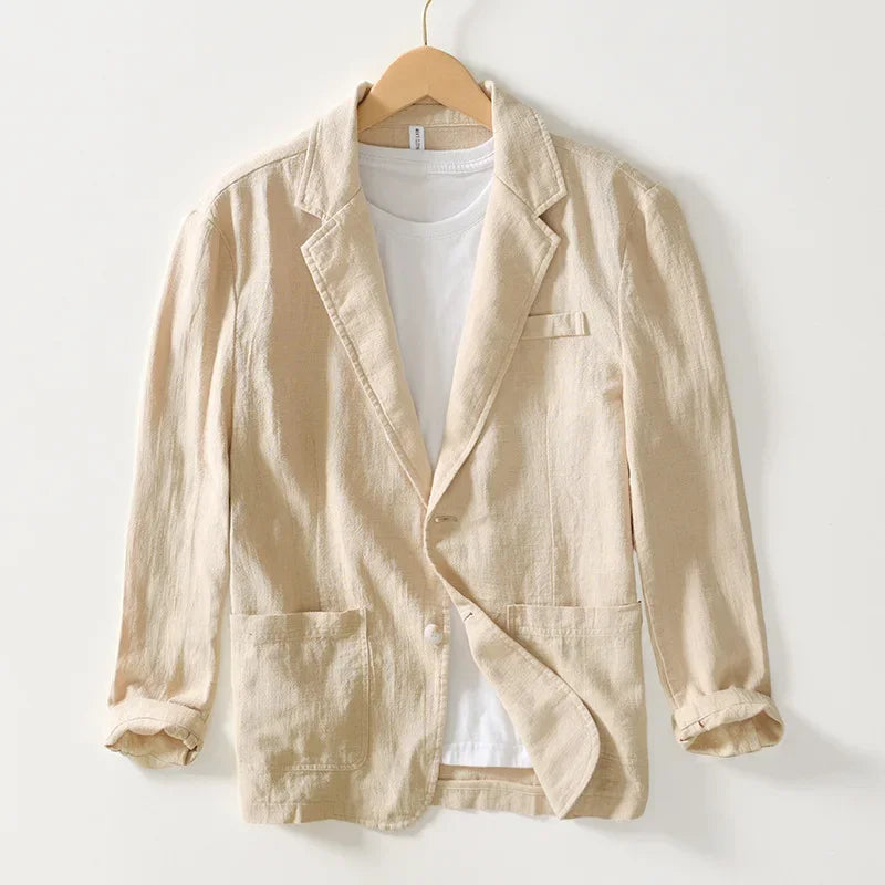 Men's Blazer Jacket Spring Summer Solid Slim Casual Business Thin Terno Masculino Breathable Suit Coat Male Korean Fashion