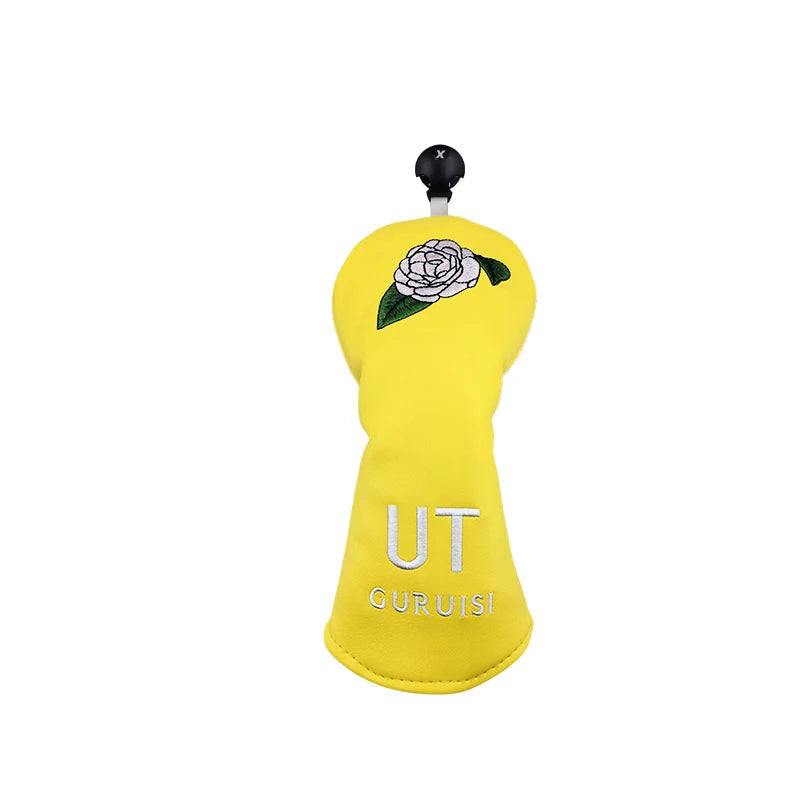Flower embroidery Golf Club #1 #3 #5 Wood Head covers Driver Fairway Woods Cover Putter Headcover