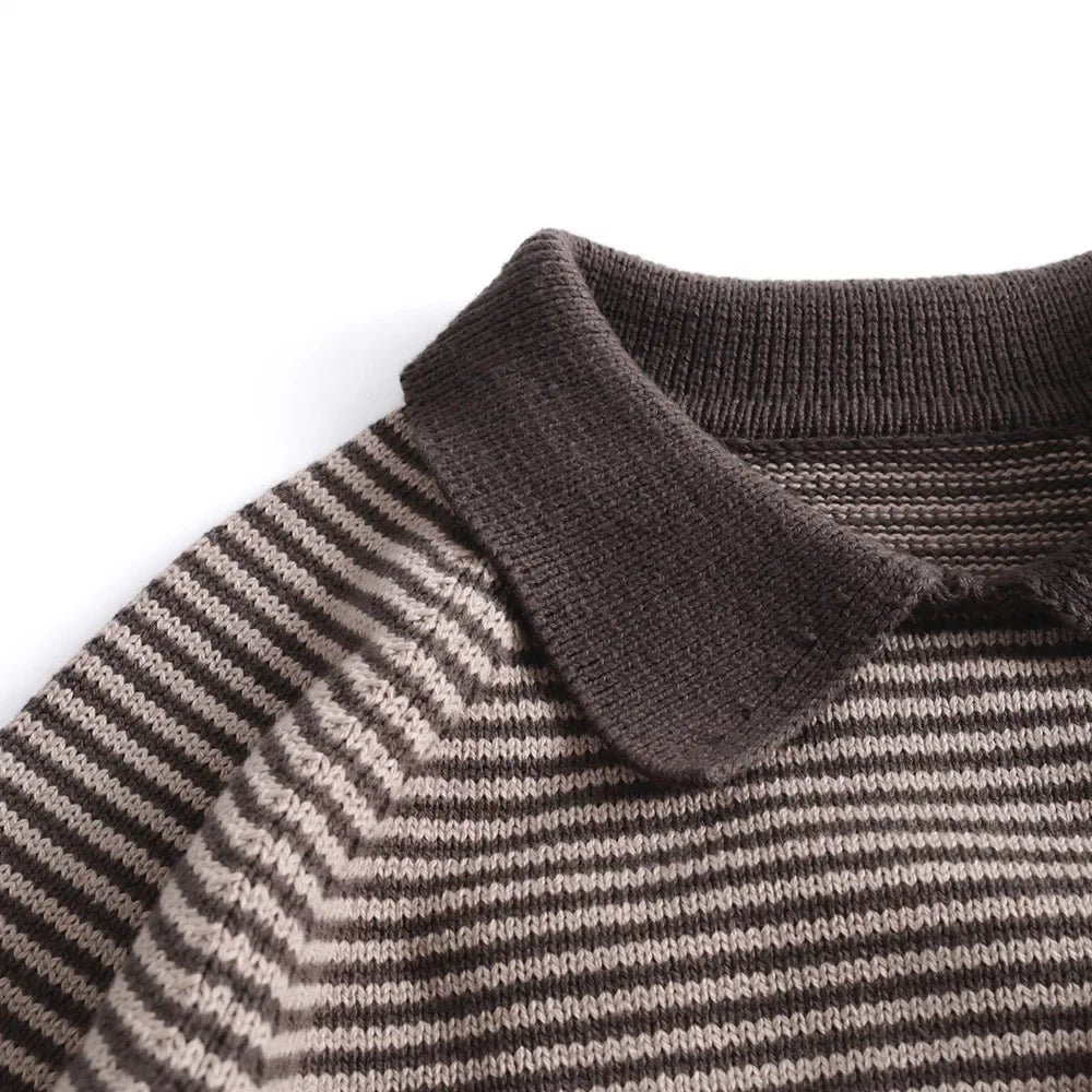Toddler Striped Vintage Cotton Sweater