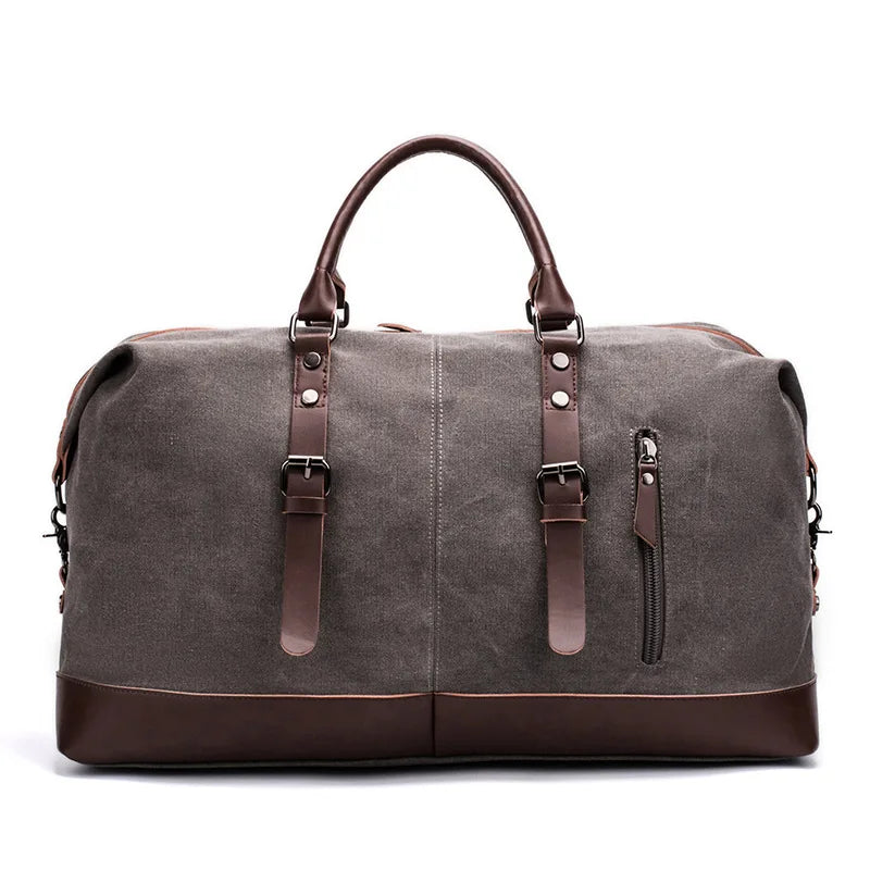 Large Capacity Canvas Leather Men Travel Bags carry on bag Luggage Bag Men Duffel Bag luggage travel bags