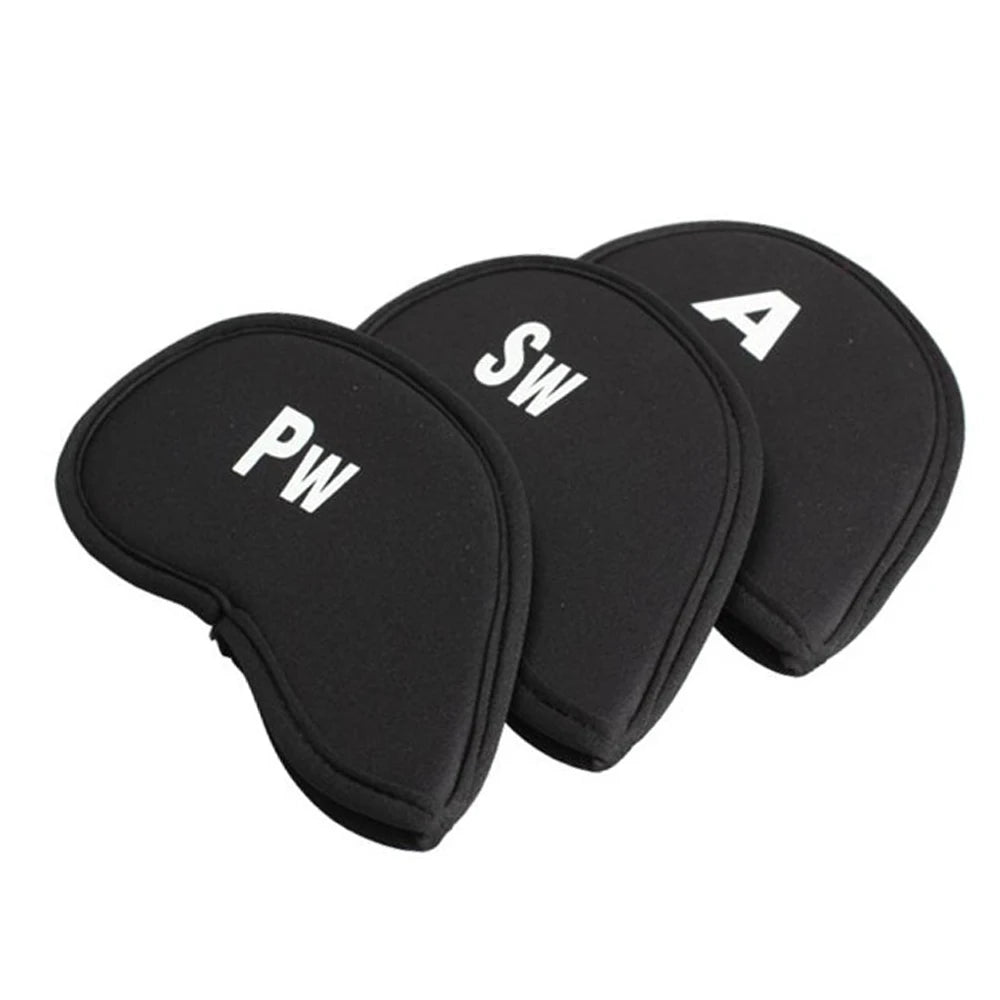 10pcs Golf Ironhead Club Covers - Durable Club protection Covers (black/red/blue) - Numbered Golf Accessories
