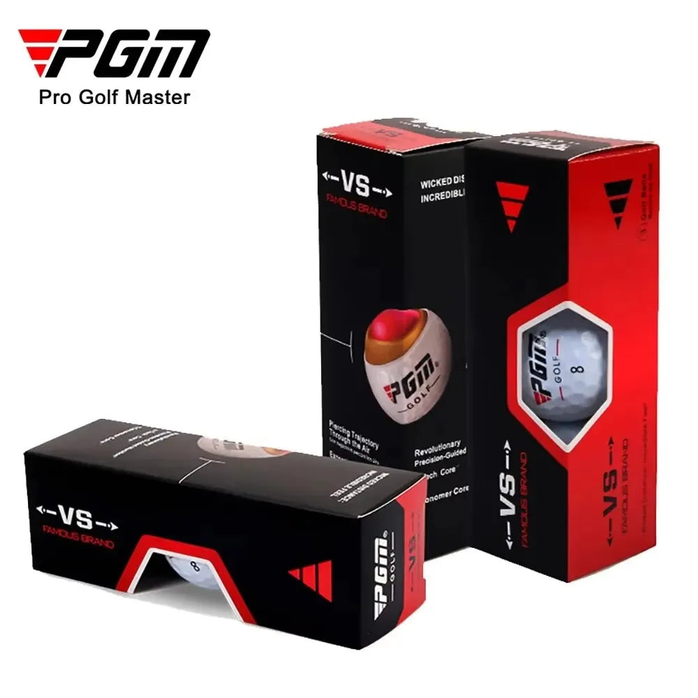 Golf Balls PGM Practice Hardness Outdoor Sport Driving Range Lightweight Synthetic Rubber Golf Three-Layer Competition Balls Set