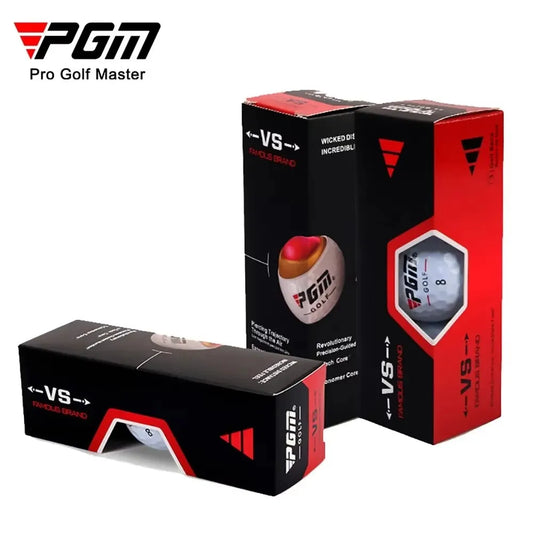Golf Balls PGM Practice Hardness Outdoor Sport Driving Range Lightweight Synthetic Rubber Golf Three-Layer Competition Balls Set