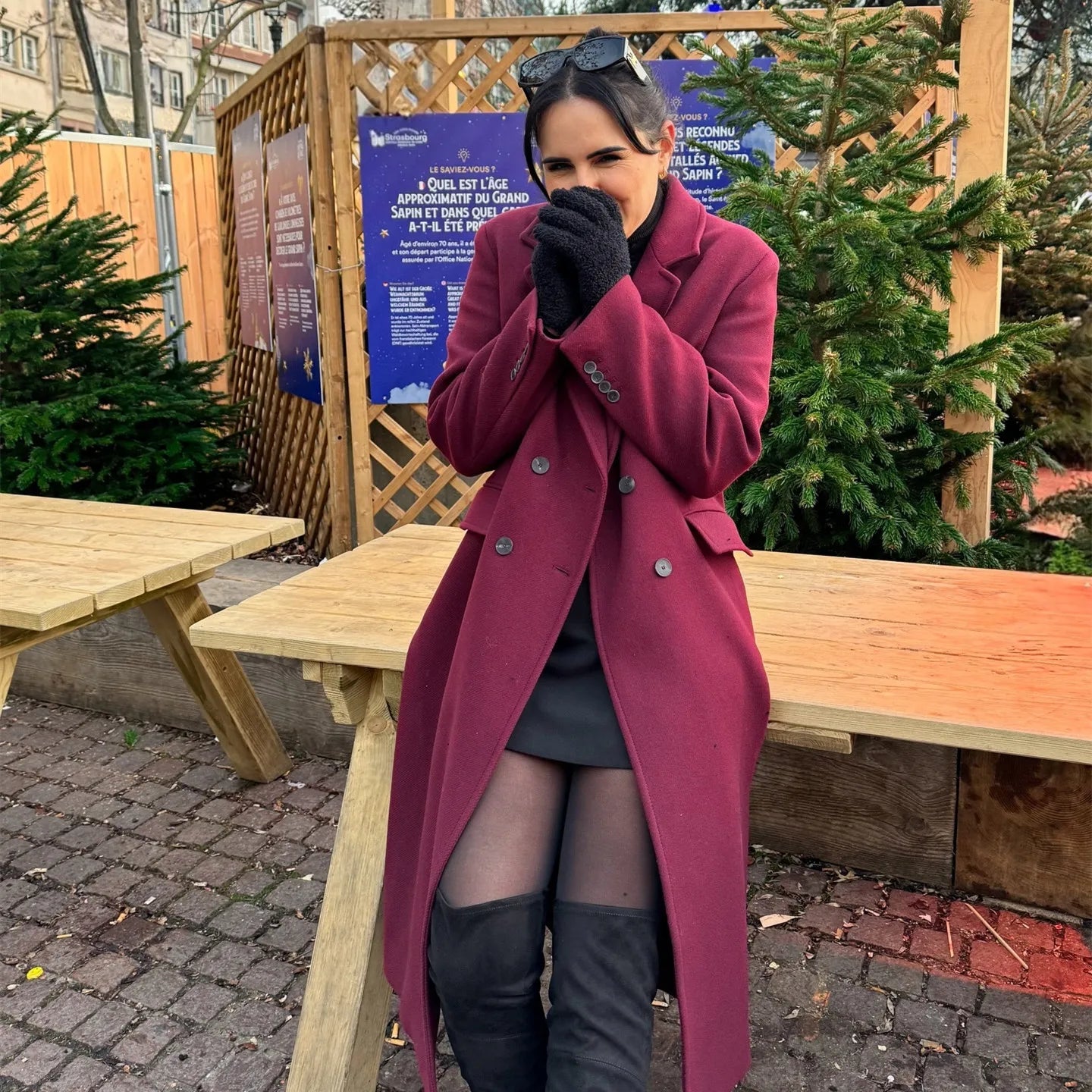 BSK&TRAF autumn and winter new women's simple and fashionable double-breasted casual lapel woolen coat