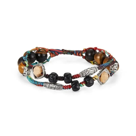 Original Design Anlan Bracelet Men's and Women's Handmade Woven All-match Ins Hand Rope Chinese Style Martial Arts Hand Jewelry