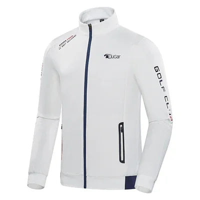 New Men Golf Jacket Winter Quality Thick Warm Velvet Jacket Windbreaker Male Windproof Casual Sports Coat Outdoor Golf Clothing