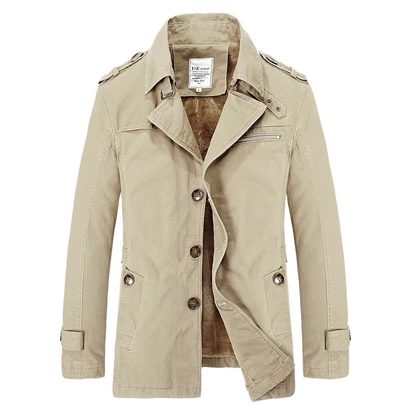 Winter Fashion Windbreaker Coat for Men Outdoor Casual Vintage Streetwear High Quality Thickened Warm Men Cotton Jacket Hot Sale