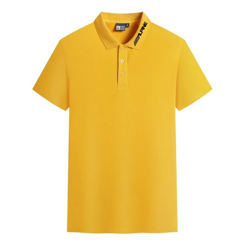 Men's Polo Shirt Golf Shirt Men's Summer Casual Breathable Comfortable Polo Shirt Solid Color High Quality Short Sleeve T-Shirt