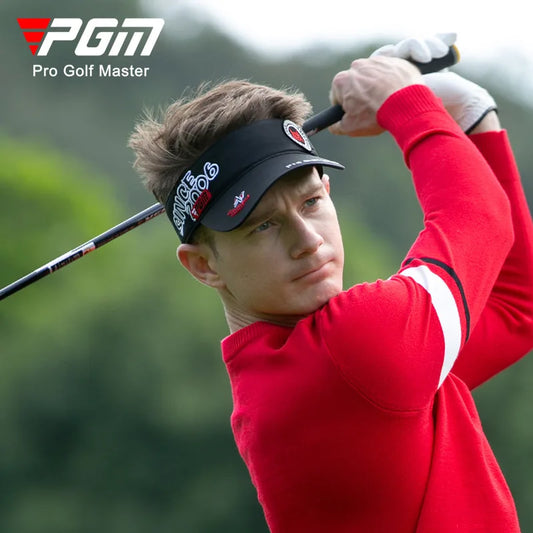 PGM New Golf Men's Headless Cap Breathable Quick Drying Ball Cap Sunshade and Sun Protection Fashionable Trend Embroidery