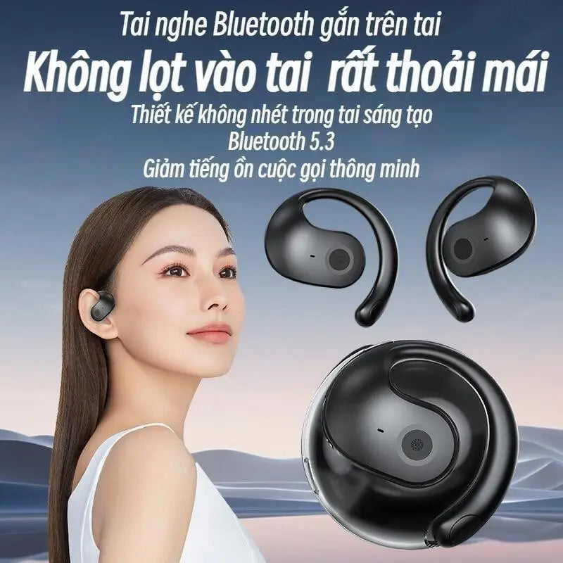 AI Translator 144 Languages Real Time Translation Earbuds Smart Voice Two-Way Translation Wireless Open-Ear Headphones for Trave