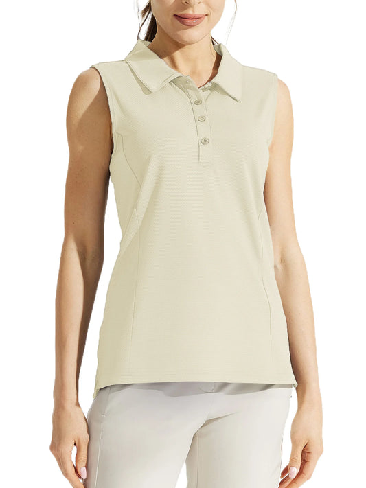 Women Golf Jerseys Sleeveless Polo Shirt UV Protection Loose Fit Short Sleeve Athletic Sportswear Top Tennis Tops  ﻿