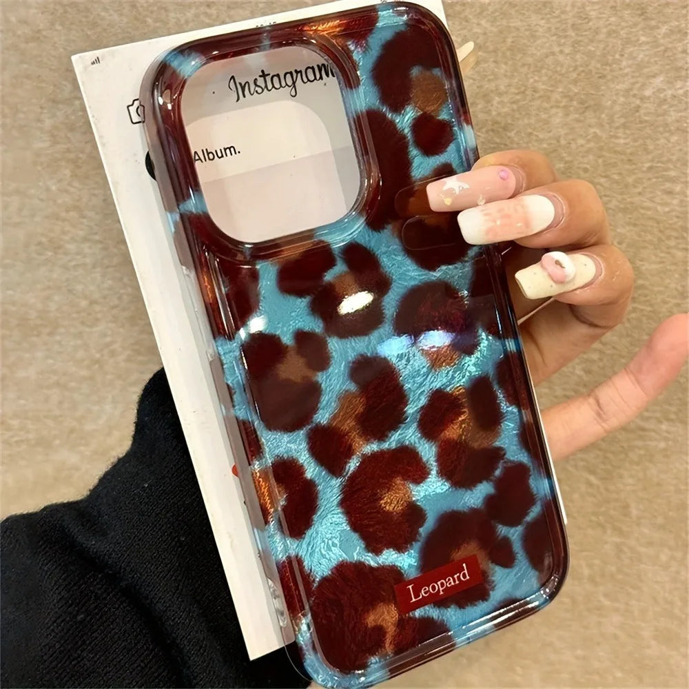 Stylish Leopard Print Phone Case for iPhone