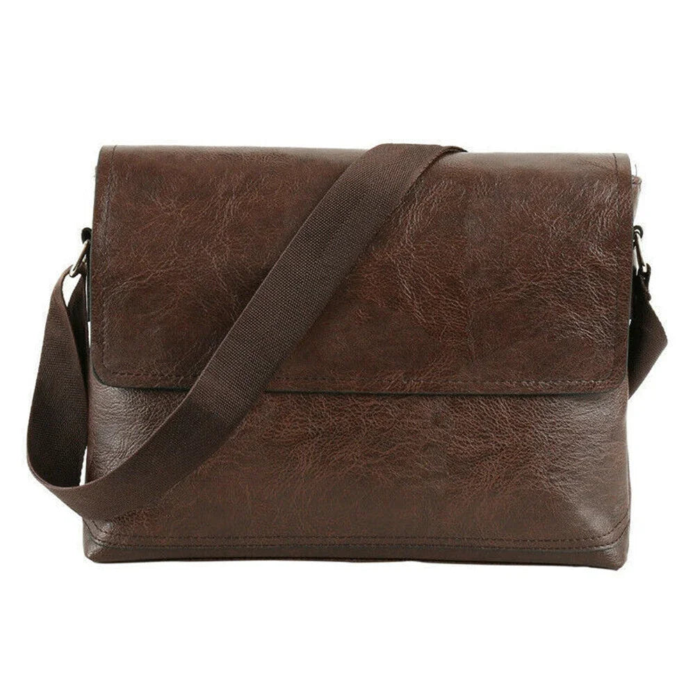 Men Shoulder Bag For IPAD Leather Business Handbag Men Messenger Bag Large Side Sling Bag Fashion Man Crossbody Bag ﻿