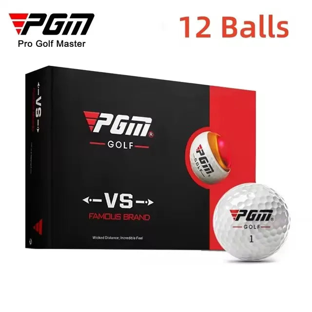Golf Balls PGM Practice Hardness Outdoor Sport Driving Range Lightweight Synthetic Rubber Golf Three-Layer Competition Balls Set