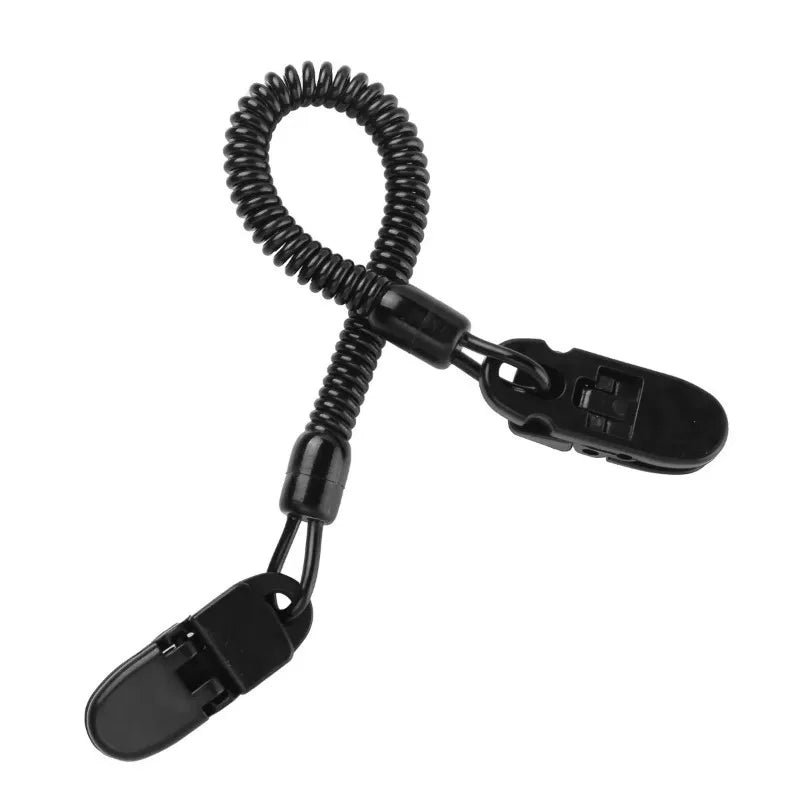 5Pcs Anti-lost Hat Clip Windproof Cap Retainer Coiled Cord Rope Keeper for Fishing Golfing Outdoor Sports