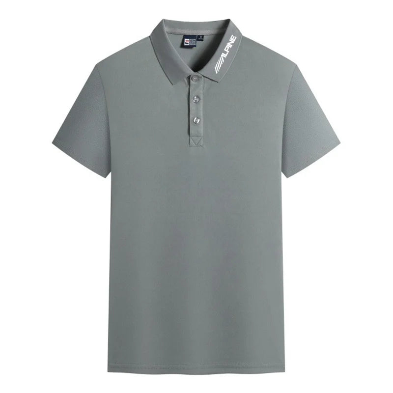 Men's Polo Shirt Golf Shirt Men's Summer Casual Breathable Comfortable Polo Shirt Solid Color High Quality Short Sleeve T-Shirt