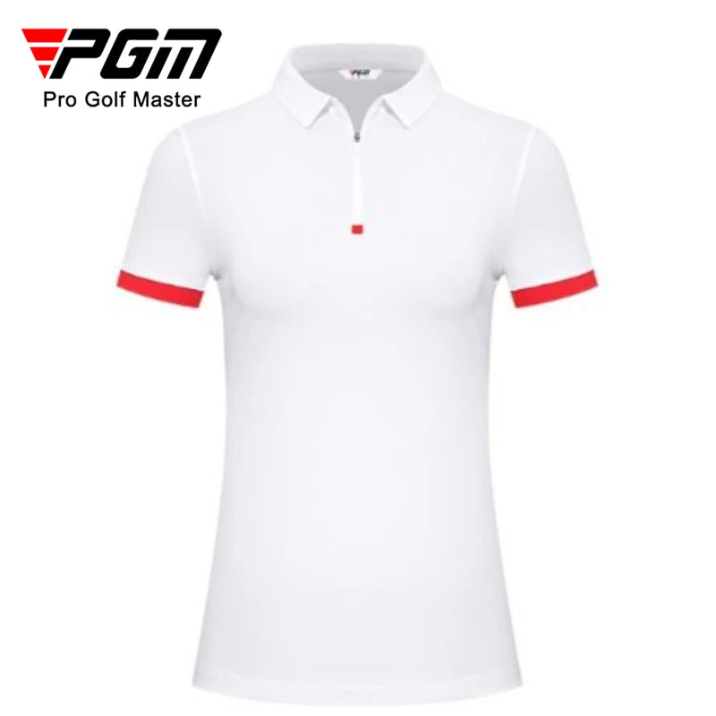 PGM Women Golf Trainning T Shirts Team Clothing Short Sleeve Polo Shirt YF604