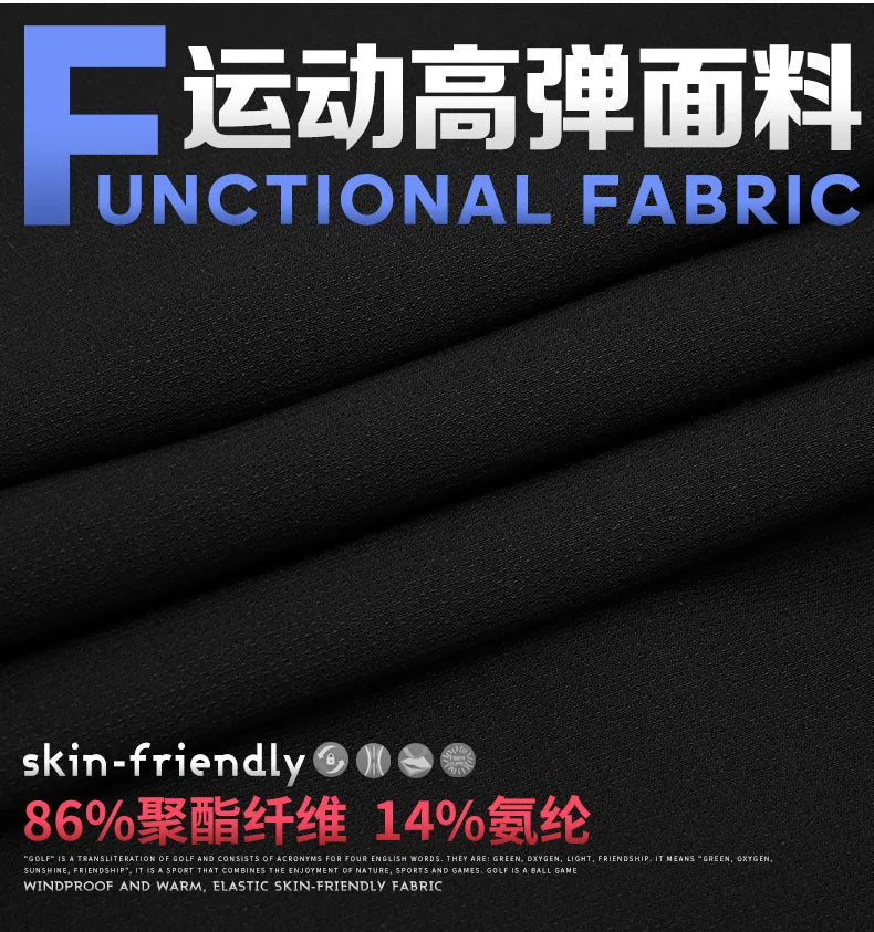 PGM Men Golf Pants Spring Autumn High Elastic Sports Wear-resistant Golf Tennis Trousers KUZ052 Slim Fit Soft Male Pants