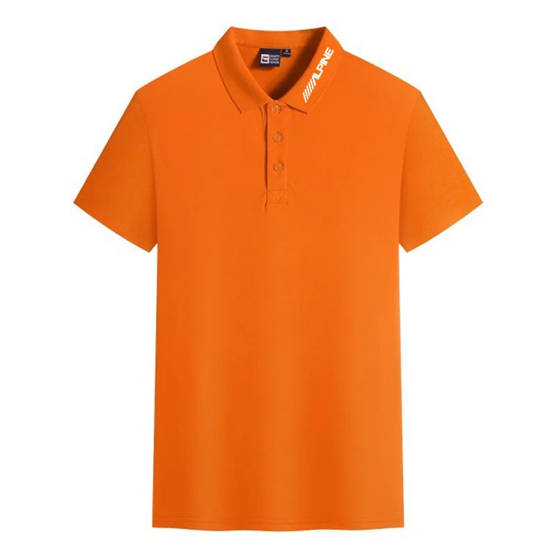 Men's Polo Shirt Golf Shirt Men's Summer Casual Breathable Comfortable Polo Shirt Solid Color High Quality Short Sleeve T-Shirt