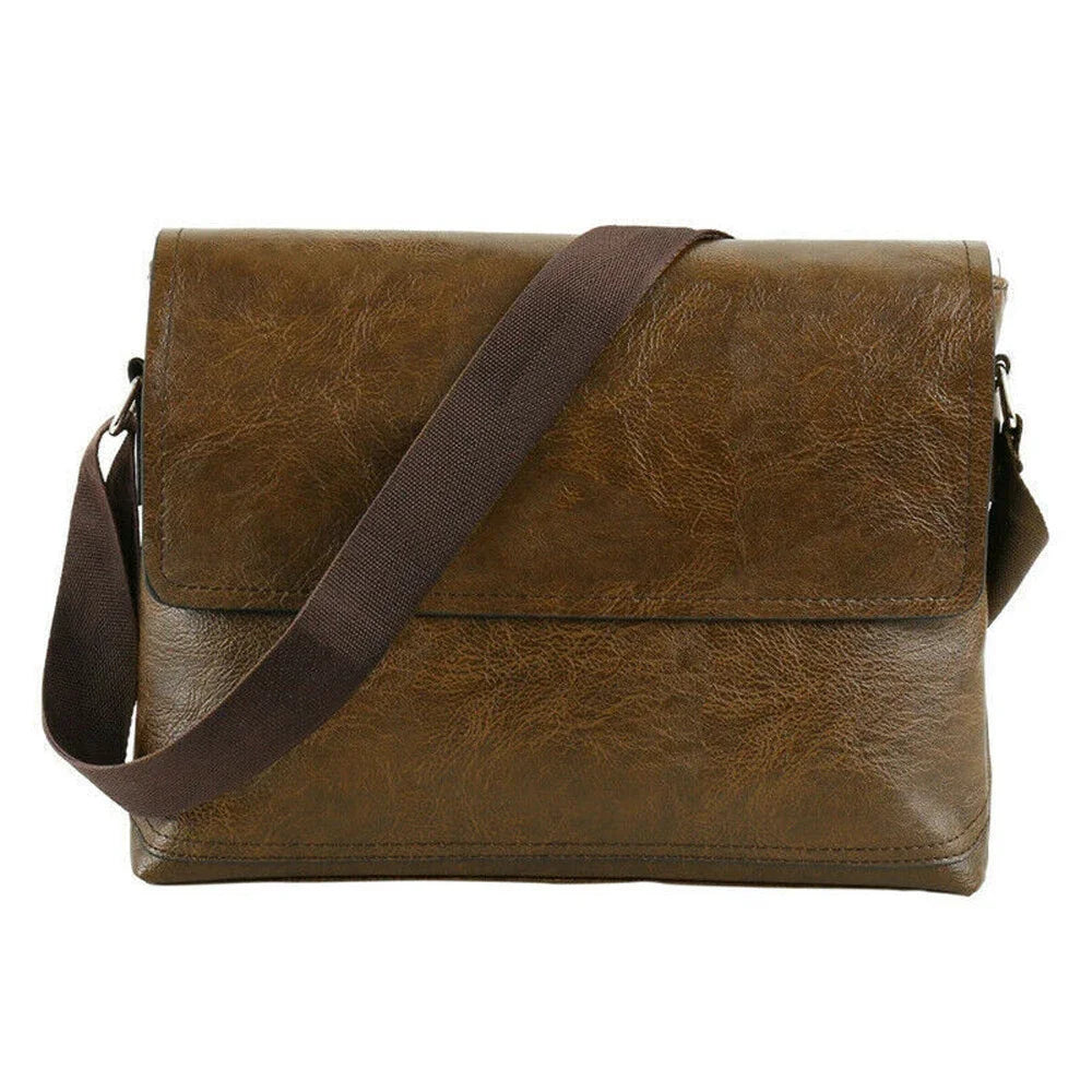 Men Shoulder Bag For IPAD Leather Business Handbag Men Messenger Bag Large Side Sling Bag Fashion Man Crossbody Bag ﻿