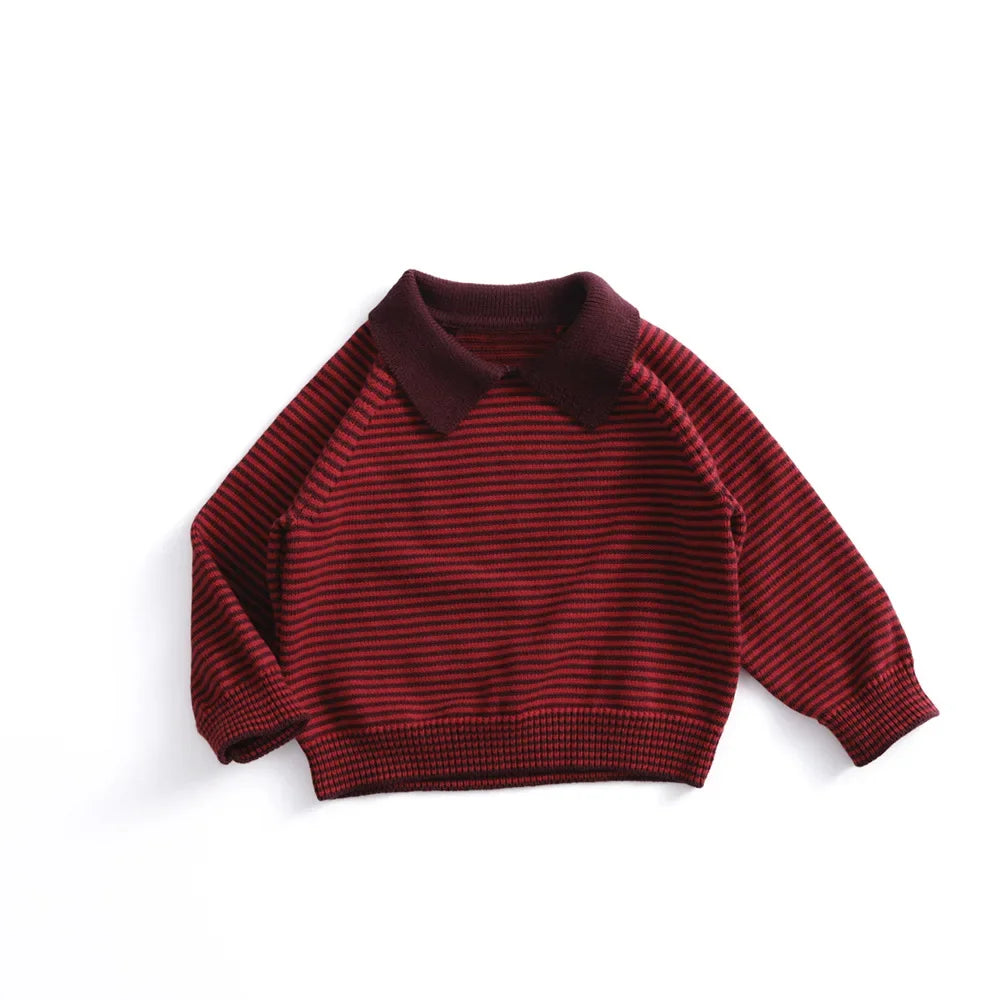 Toddler Striped Vintage Cotton Sweater