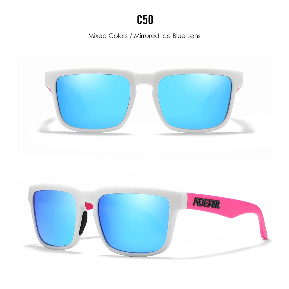 New KDEAM Square Men Polarized Sunglasses For Women Outdoor Sports Activities Glasses Fishing Golfing Eyeglasses With Package