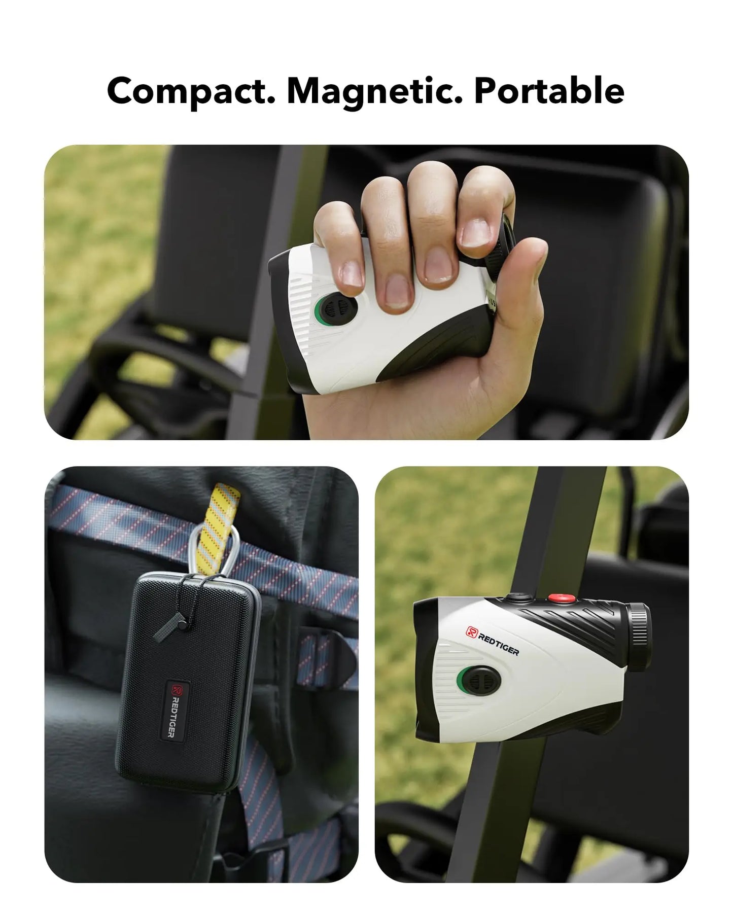 REDTIGER C001 Golf Rangefinder with Slope 1000M 1200 Yards Laser Range Finder Golfing 7X Magnification Rechargeable Range Finder