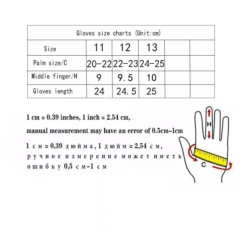 outdoors Winter Gloves Men Genuine Leather Sheepskin for Adult Warm Winter Deerskin Gloves Christmas Gift Men's Sheepskin Gloves