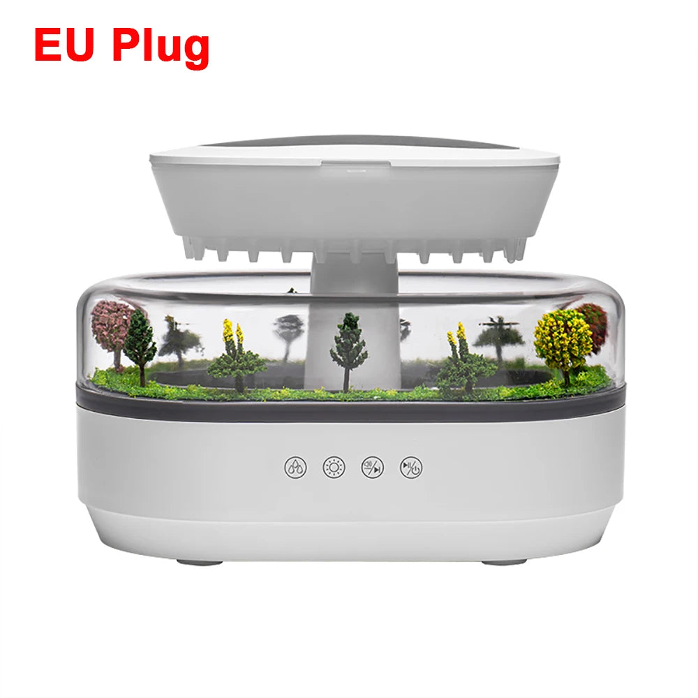 Aroma Humidifier Raindrop Air Humidifier Essential Oil Diffuser Home Aromatherapy Fragrance Diffuser with Colorful Night Light