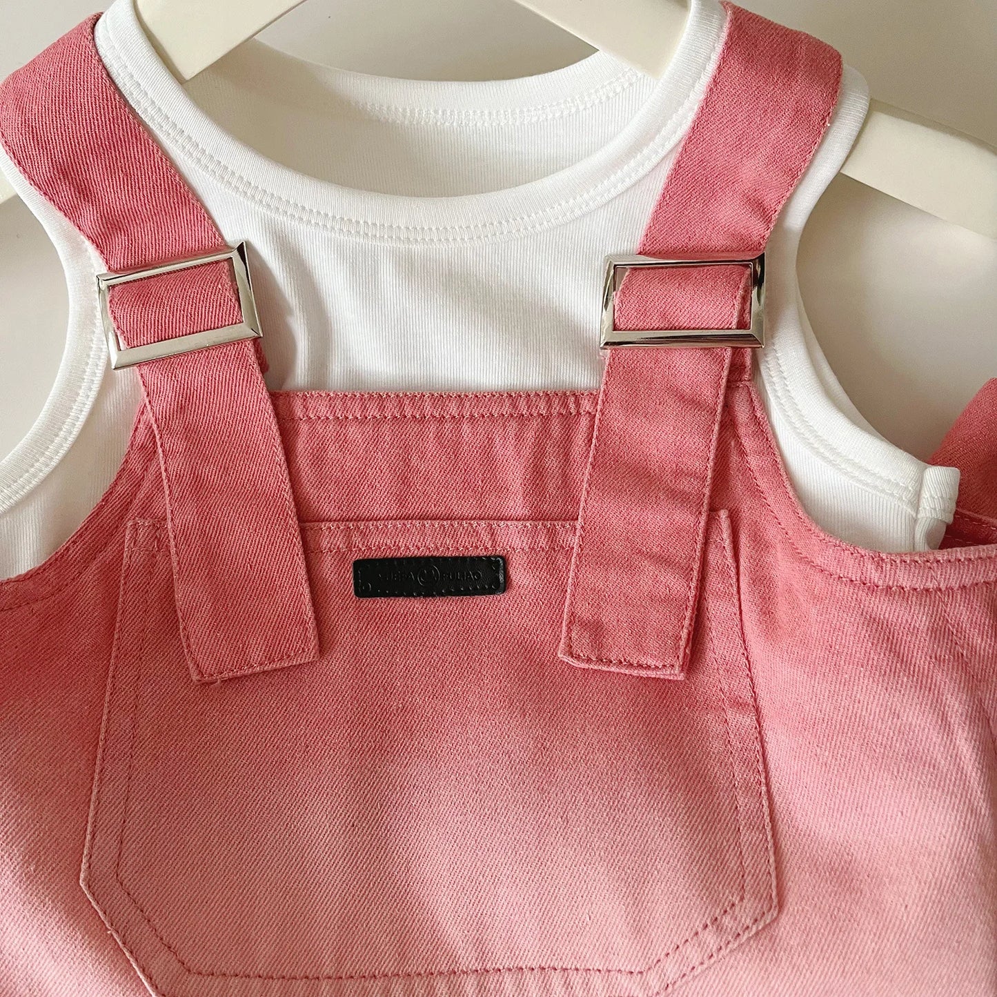 Children's Clothing Sets Denim Halter + Sleeveless T-shirt + Skirt 3pcs Girl Clothes Kids Boutique Clothes for 2 To 7 Years