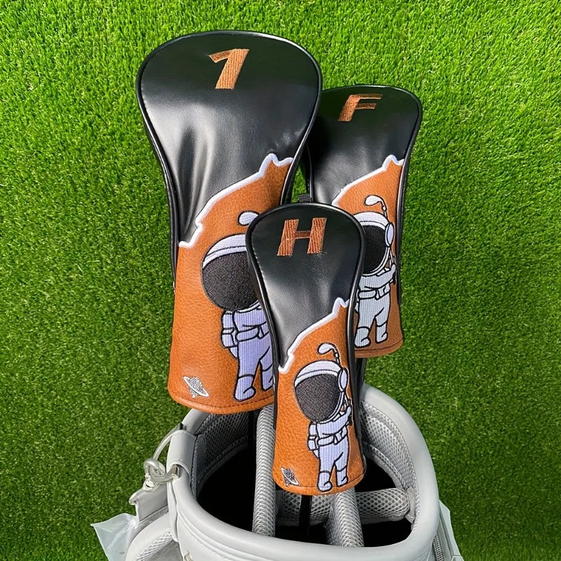 18 golf club head covers - high-quality multi-color striped design, durable protective cover, 1 wooden, golf accessories