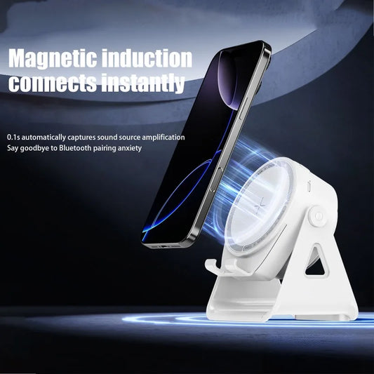 Portable Smart Induction Speaker Wireless Bluetooth 5.3 Outdoor Indoor Sport HIFI Speaker Phone Holder High-Quality Speakers