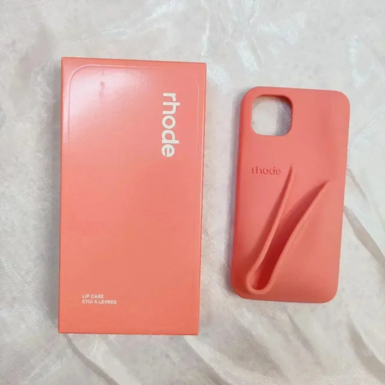 INS Hot Portable Lipstick Holder Silicone Case for iPhone 15 Pro Max 14 13  Phone  With Box Lip Gloss Cover