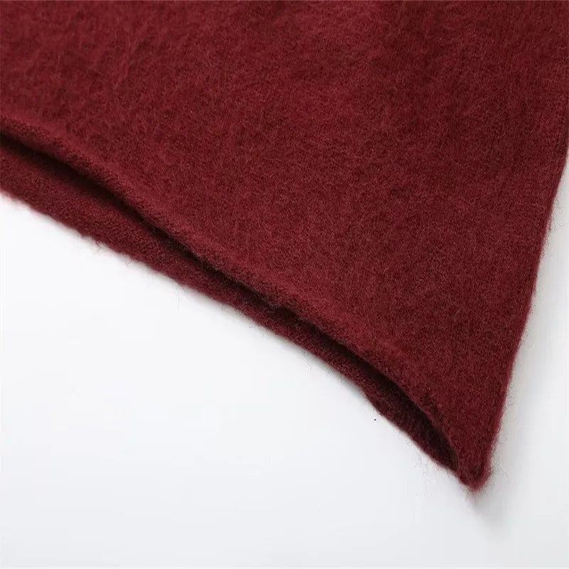 Women Sweater pullover New Autumn Winter Solid Color Pullover Knitwear Loose Solid Color Casual Comfortable Warm Tops Sweater