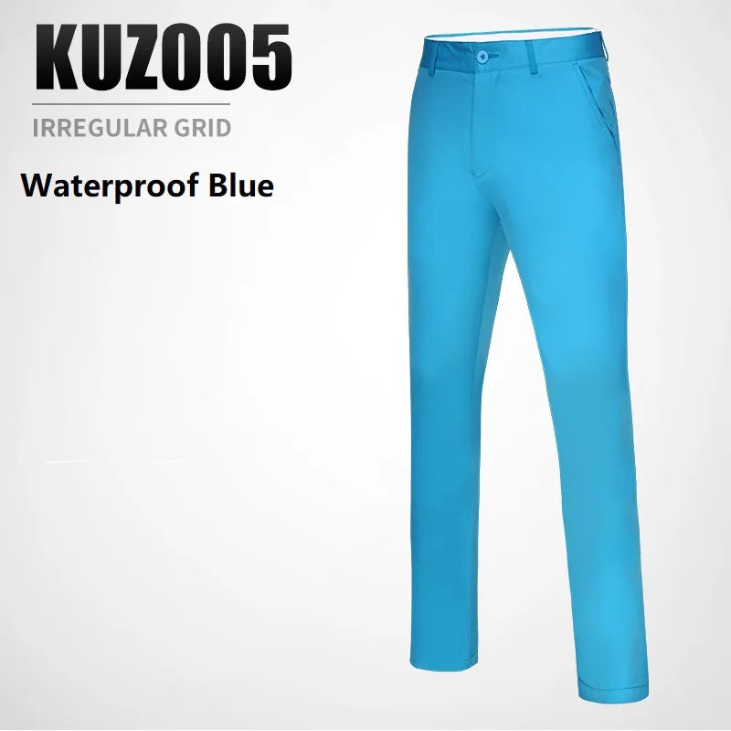 PGM XXXL Mid Waist Golf Pants Summer Breathable High Stretch Men Trousers Male Quick-Dry Sports Pants Straight Golf Apparel