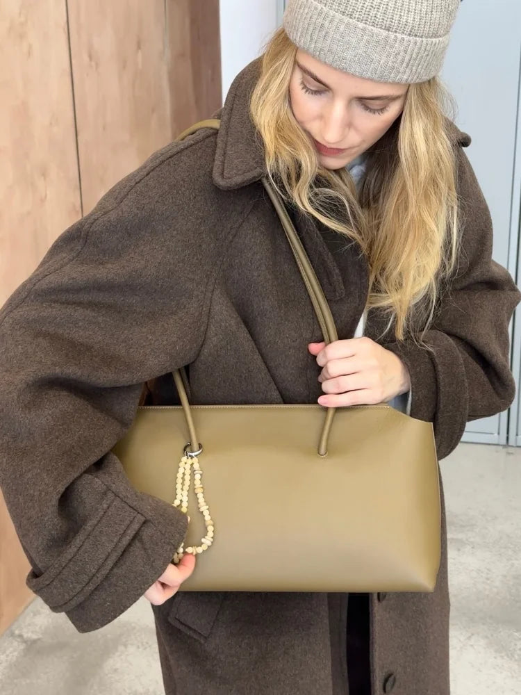 Stand Collar Woolen Long Coat Women Retro Chic Single Breasted Brown Overcoats With Belt Female Autumn Winter Casual Streetwear